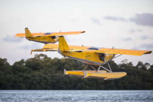 Vol en formation avec les ailes hydro de Montsinéry